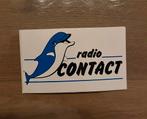 Vintage sticker Radio contact, Verzamelen, Stickers, Ophalen of Verzenden, Zo goed als nieuw, Overige typen