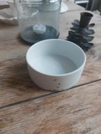 Räder Schaal - Wit Porselein met Koper Blaadjes, Huis en Inrichting, Porselein of Keramiek, Schaal, Rond, Ophalen of Verzenden