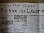 Mgr. Dr. P. C. van Lierde Achter de bronzen poort 1e dr 1954, Christendom | Katholiek, Ophalen of Verzenden, Mgr. Dr. P. C. van Lierde