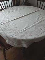 Geborduurd tafellaken tafelkleed vierkant mooie stof, Antiek en Kunst, Antiek | Kleden en Textiel, Ophalen of Verzenden