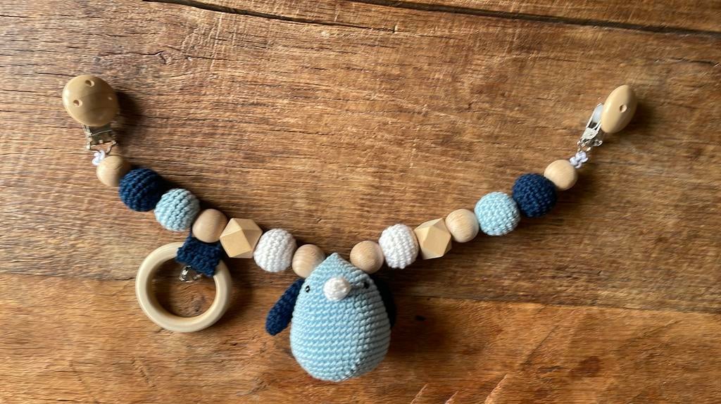 Gehaakte wagenspanner ‘Vogel’, Ophalen of Verzenden, Nieuw, Kraamcadeau