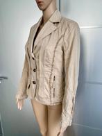 E184 MarcCain maat S=36 jasje beige colbert blazer Marc Cain, Kleding | Dames, Jasjes, Kostuums en Pakken, Beige, Ophalen of Verzenden