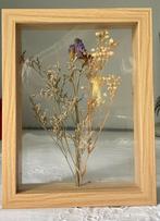 Gedroogde Bloemen in Houten Lijst - Stijlvol Decoratief, Ophalen of Verzenden, Zo goed als nieuw, Hout, Minder dan 50 cm