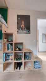 Houten Kasten trappenkast voor Hoogslaper of Los, Huis en Inrichting, Kasten | Boekenkasten, Ophalen, Met plank(en), Gebruikt