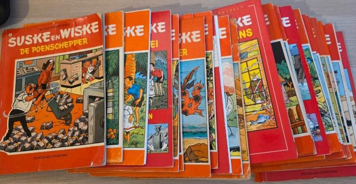 55x Suske en Wiske stripboeken, Boeken, Stripboeken, Gelezen, Meerdere stripboeken, Ophalen of Verzenden
