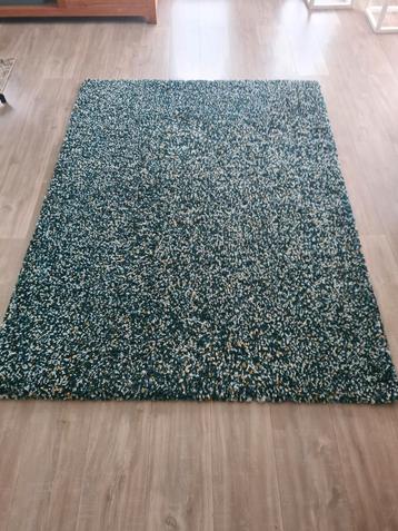Ikea hoogpolig vloerkleed blauw beschikbaar voor biedingen