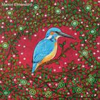 Uniek Handgeschilderd Schilderij Ijsvogel "King Fisher", Huis en Inrichting, Minder dan 50 cm, Oorspronkelijke maker, ., Nieuw