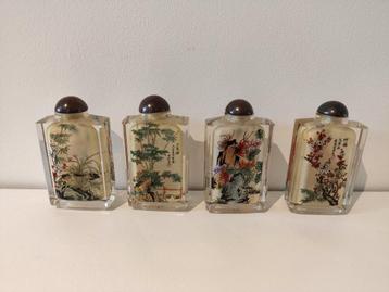 Te koop: Set van 4 Chinese snuiffles flesjes beschikbaar voor biedingen