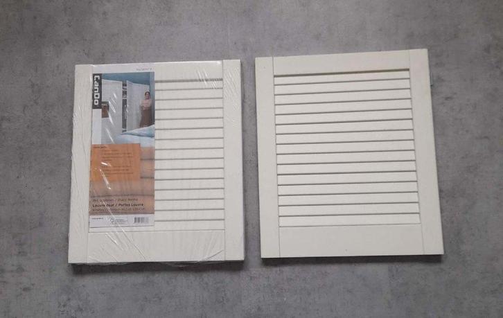 CanDo LOUVREDEUREN wit gesloten 46,2 x 39,4 cm, Doe-het-zelf en Verbouw, Deuren en Horren, Zo goed als nieuw, Overige typen, Minder dan 200 cm