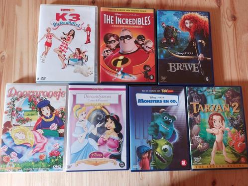 K3,The Incredibles,Brave,Tarzan2,Monsters en C,Princess,enz, Cd's en Dvd's, Dvd's | Kinderen en Jeugd, Gebruikt, Ophalen of Verzenden