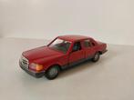 NZG 200 Mercedes-Benz W126 280-380-500 S-SE-SEL rood (2), Hobby en Vrije tijd, Gebruikt, Ophalen of Verzenden, Auto