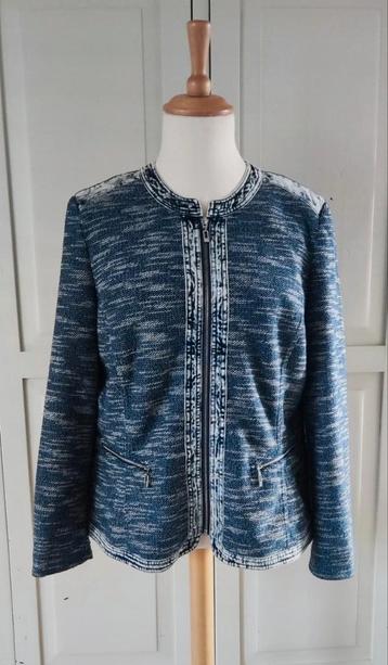 Blauw gebreid / spijkerjasje maat 46 C&A beschikbaar voor biedingen