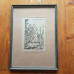 Oude Ets de Antoniuskerk Eibergen Rekken R. Smeets, Antiek en Kunst, Kunst | Etsen en Gravures, Ophalen