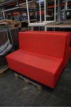 Ahrend treinbank horeca bank wandbank, Stof, Gebruikt, Minder dan 75 cm, Tweepersoons