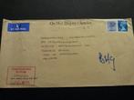 Engeland luchtpost envelop naar de GGD Amsterdam 1981, Ophalen of Verzenden, Envelop
