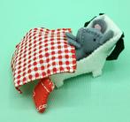 Vilten muisje in slee, Ophalen of Verzenden