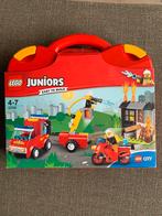 LEGO Juniors 10740 Brandweerkoffer - Compleet!, Ophalen of Verzenden, Zo goed als nieuw, Complete set, Lego