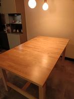 Uitschuifbare eettafel, Huis en Inrichting, Tafels | Eettafels, Ophalen, Gebruikt, 100 tot 150 cm, Eikenhout