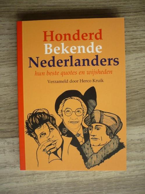 Honderd bekende Nederlanders, Boeken, Gedichten en Poëzie, Zo goed als nieuw, Ophalen of Verzenden