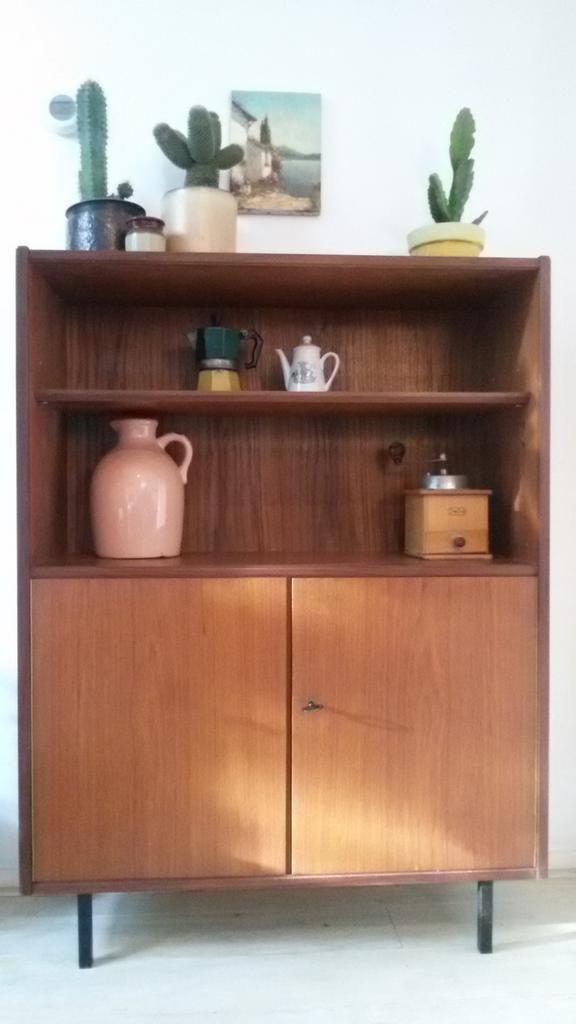 Leuke vintage dressoir sideboard jaren 60 teak retro, Huis en Inrichting, Kasten | Dressoirs, Gebruikt, 100 tot 150 cm, 25 tot 50 cm