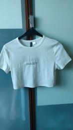 Crop top maat L, Kleding | Dames, Tops, Maat 38/40 (M), H&M, Wit, Ophalen of Verzenden