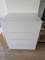 Malm ladekast wit, Huis en Inrichting, Kasten | Ladekasten, Ophalen, 50 tot 100 cm, Zo goed als nieuw, 3 of 4 laden