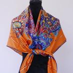 Zijden Sjaal - 100% Zijde - 110x110cm - Chideco, Kleding | Dames, Mutsen, Sjaals en Handschoenen, Ophalen of Verzenden, Nieuw