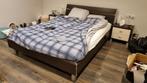 Bedombouw 160x210 Wengé met 2 nachtkastjes, Huis en Inrichting, Ophalen of Verzenden, Tweepersoons, 210 cm, 180 cm
