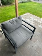 Antraciet grijze lounge set - tuinset bank & stoel/fauteuil, Tuin en Terras, Ophalen, Gebruikt, Metaal