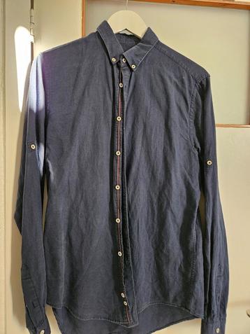 Donkerblauw overhemd van Zara Man te koop beschikbaar voor biedingen