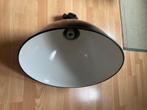 Grote industriele lamp emaille, Huis en Inrichting, Lampen | Hanglampen, Ophalen, Gebruikt, Metaal, Minder dan 50 cm