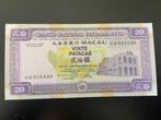 20 Patacas biljet UNC Macau, Ophalen of Verzenden, Zuidoost-Azië, Los biljet