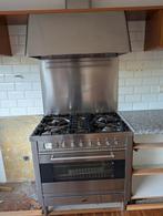 Boretti gasfornuis met oven en afzuigkap, Witgoed en Apparatuur, Fornuizen, Ophalen, Gebruikt, 60 cm of meer, Gas