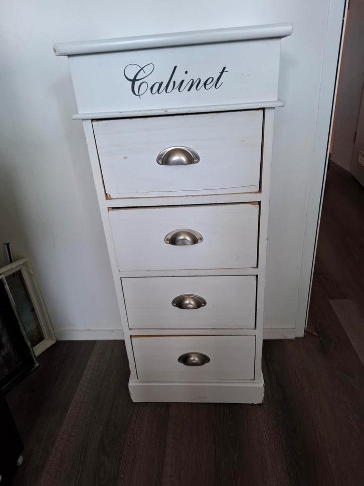 Klein brocante ladenkastje, Huis en Inrichting, Kasten | Ladekasten, Gebruikt, Minder dan 100 cm, Minder dan 50 cm, 25 tot 50 cm