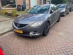 Mazda 6 2.5 Sedan 2009 LPG/Benzine Grijs, Auto's, Voorwielaandrijving, 4 cilinders, Leder, Handgeschakeld