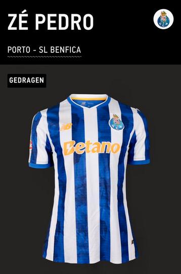 Matchworn voetbalshirt Ze Pedro beschikbaar voor biedingen