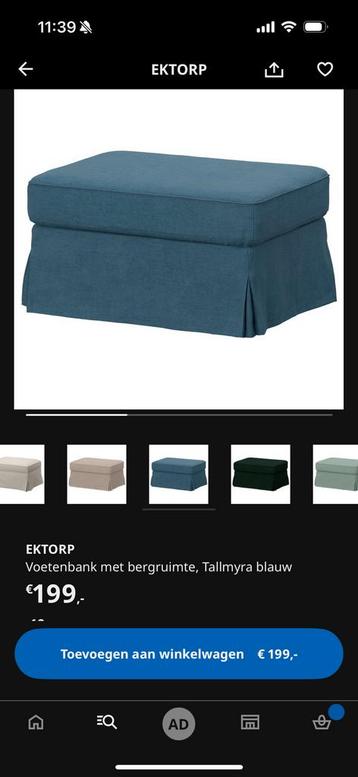 Ikea Ektorp 3 zitsbank + voetenbank - afbeelding 7