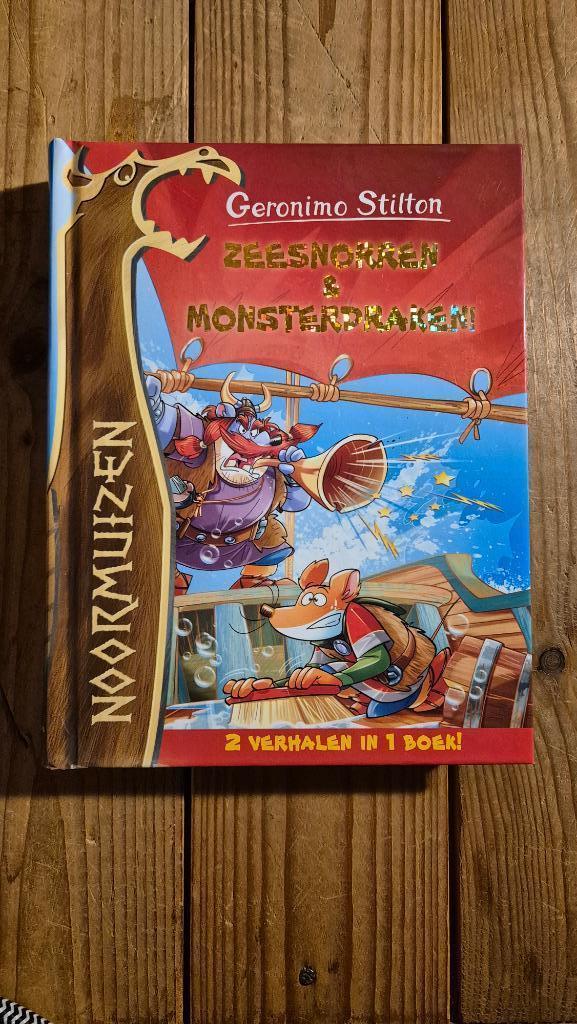 Noormuizen: Zeesnorren en monsterdraken, Geronimo Stilton, Boeken, Kinderboeken | Jeugd | onder 10 jaar, Zo goed als nieuw, Fictie algemeen