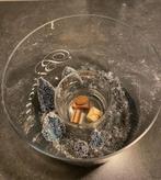 glazen koek- chocolade- snoep-"trommel" (leuk met Kerst!), Huis en Inrichting, Ophalen, Glas of Glazen, Nieuw, Glas