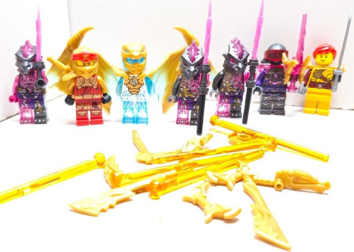 Lego Ninjago 71773 Kaj's Gouden Drakenracer, Kinderen en Baby's, Speelgoed | Duplo en Lego, Zo goed als nieuw, Lego, Complete set