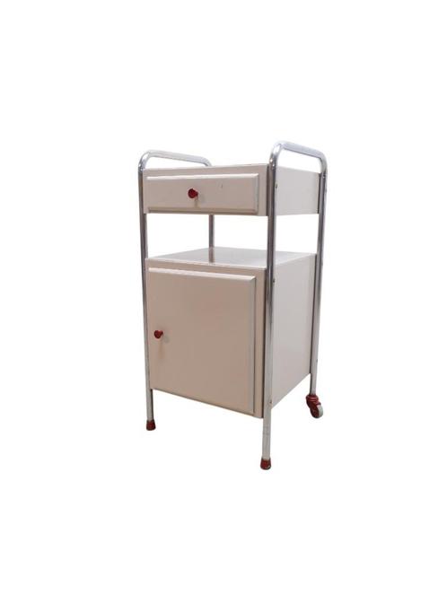 Metalen nachtkast, Huis en Inrichting, Slaapkamer | Nachtkastjes, Gebruikt, 70 cm of meer, Minder dan 45 cm, Metaal of Aluminium