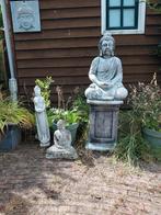 3 Boeddha beelden tuindecoratie, Tuin en Terras, Buitenverlichting, Ophalen, Minder dan 50 watt, Wandlamp, Netvoeding