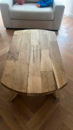 Eiken houten salontafel, Huis en Inrichting, Tafels | Salontafels, Ophalen, Gebruikt, 100 tot 150 cm, Eikenhout
