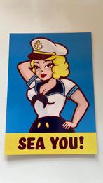 Sea you! Ansichtkaart pin up sailor / zeevrouw ongelopen, Verzamelen, Ansichtkaarten | Themakaarten, Ophalen of Verzenden, 1980 tot heden