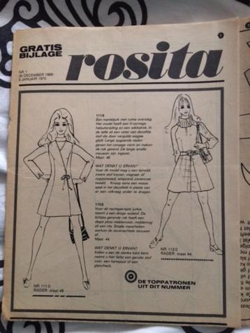 los patronenblad van rosita 30 dec. 1969- 5 jan 1970 beschikbaar voor biedingen