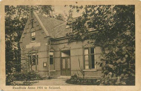 (300-445-001) Schoorl Raadhuis anno 1901, Verzamelen, Ansichtkaarten | Nederland, Noord-Holland, Verzenden