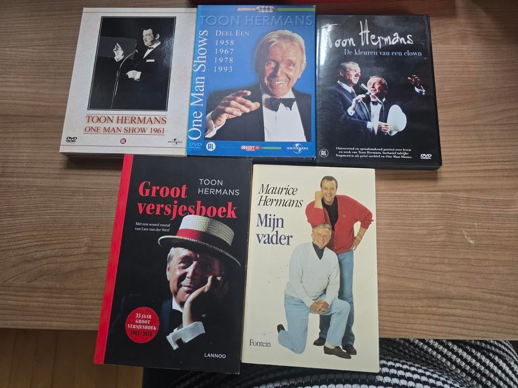 Toon Hermans DVD en Boeken Collectie, Verzenden, Gebruikt, Humor en Cabaret, Boxset