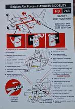 SAFETYCARD HS748 Belgische Luchtmacht, Verzenden, Zo goed als nieuw, Overige typen