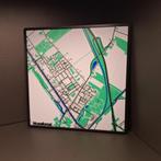 3d geprinte landkaart musselkanaal of eigen stad / dorp, Ophalen of Verzenden, Nieuw