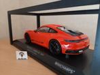 Porsche 911 Carrera 4S 2019 Lava Orange van Minichamps 1:18, Minichamps, Auto, Nieuw, Ophalen of Verzenden
